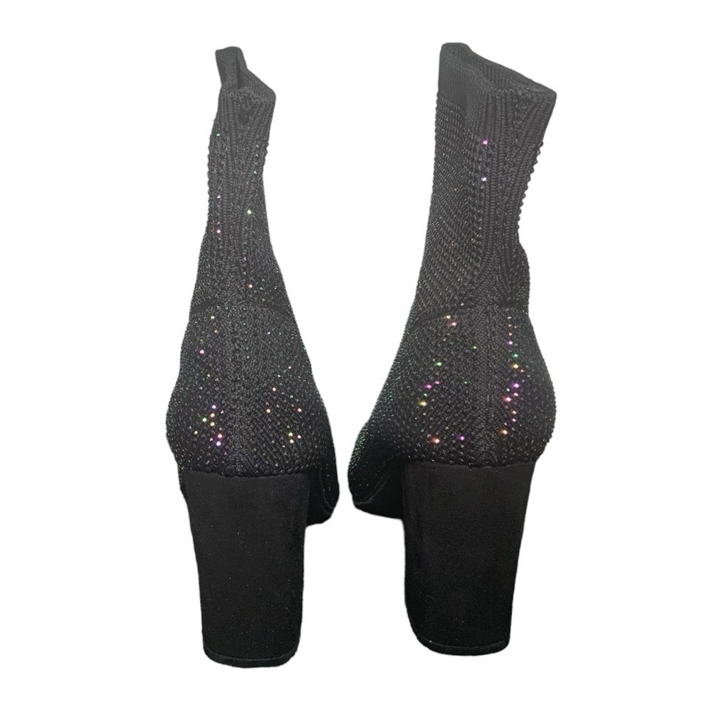 Wild Pair Era’s Tour Iridescent Black Rhinestone Sock Bootie…Swiftie Alert! - Picture 5 of 7